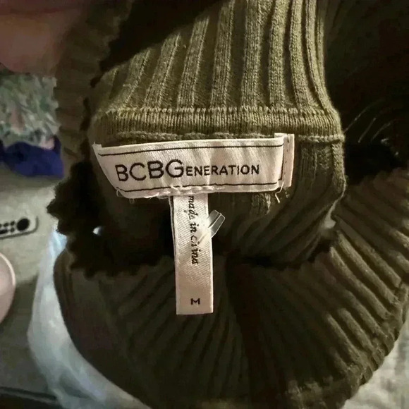 BCBGeneration Cold Shoulder Mock Neck Dress - Picture 9 of 9